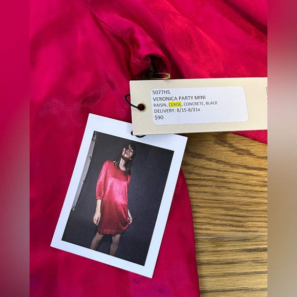 Nation LTD Veronica Party Red Mini NYE New‎ Years Eve Dress - Picture 7 of 11